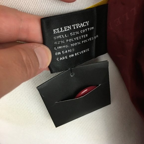 NWT Ellen Tracy Rain Coat - XS - Dark Red! - Picture 6 of 8